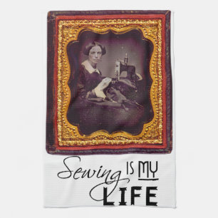 Sewing Is My Life Tea Towel