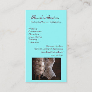 sewing.jpg, Blossom's Alterations, WeddingCusto... Business Card