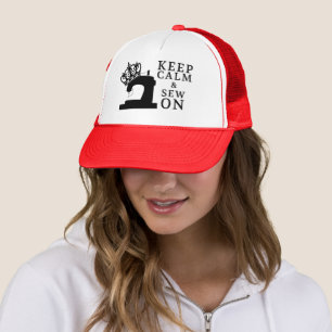 Sewing • Keep Calm Sew On Crafts Trucker Hat
