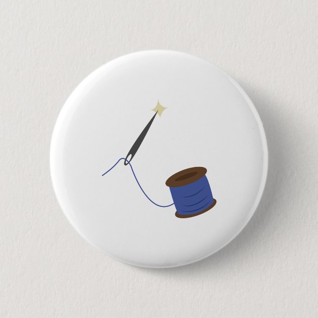 Sewing Kit 6 Cm Round Badge (Front)
