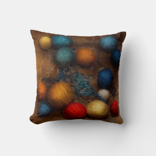 Sewing - Knitting - Yarn for cats Cushion