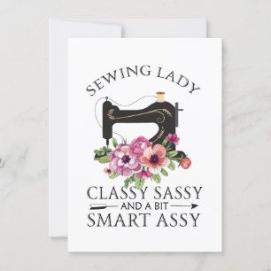 Sewing Lady Class Sassy And A Bit Smart Assy Invitation
