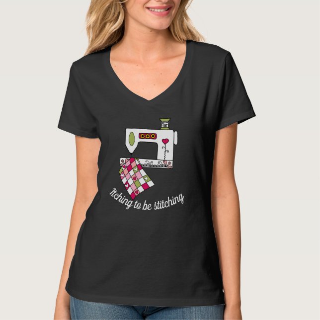 Sewing Love Dark T-Shirt (Front)