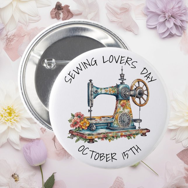 Sewing Lovers Day   6 Cm Round Badge (Creator Uploaded)