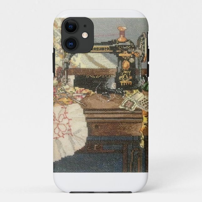 Sewing Machine and Dress Case-Mate iPhone Case (Back)
