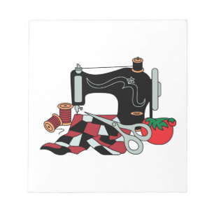 Sewing Machine and Quilt Notepad
