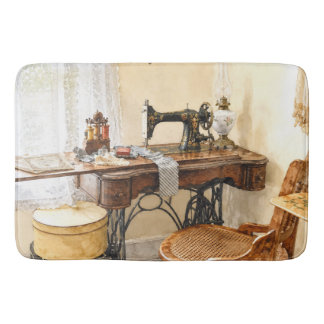 Sewing Machine and Thread Carousel Bath Mat