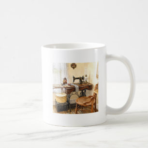 Sewing Machine and Thread Carousel Coffee Mug