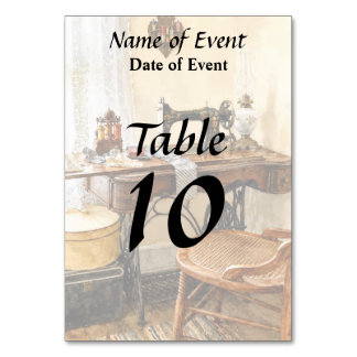 Sewing Machine and Thread Carousel Table Number
