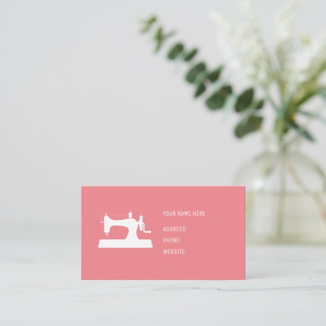 sewing machine business cards (Standing Front)