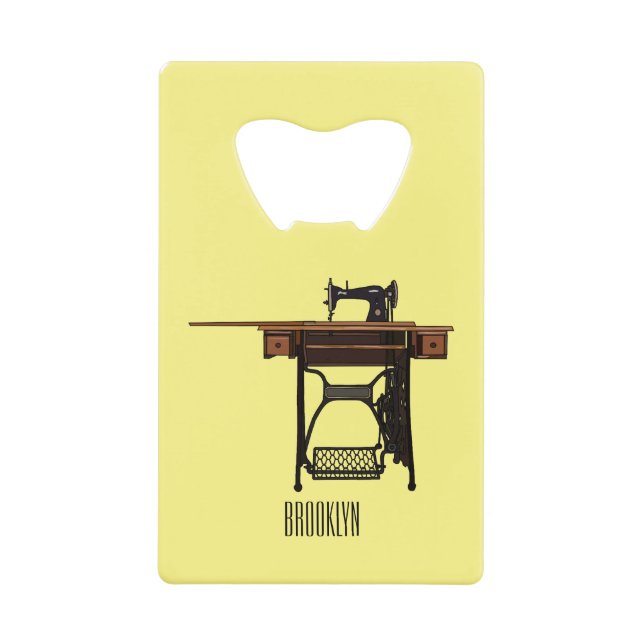 Sewing machine cartoon illustration  (Front)