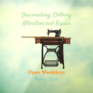 Sewing machine cartoon illustration