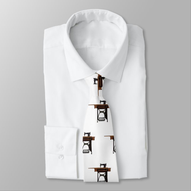 Sewing machine cartoon illustration  tie (Tied)