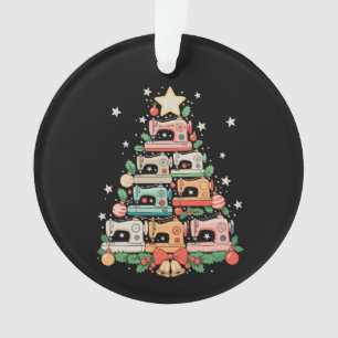 Sewing Machine Christmas Tree Stitch Knit Sew Xmas Ornament