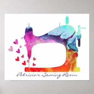 Sewing Machine Craft Room Wall Art