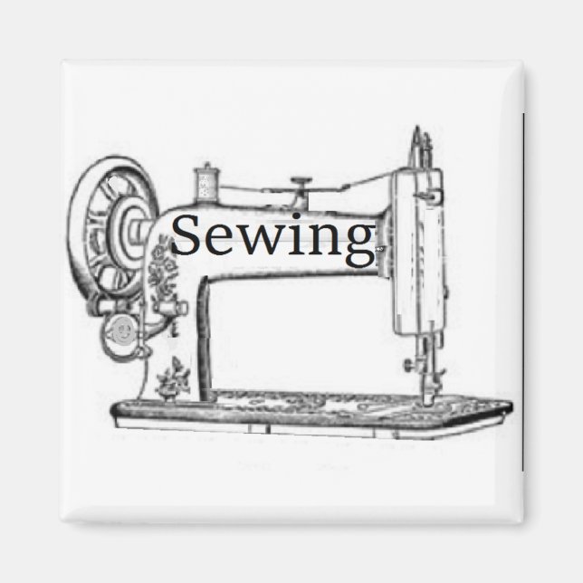 Sewing Machine Design Magnet (Front)