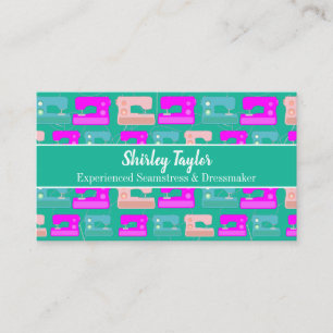 Sewing Machine Dressmaker Seamstress Tailor Business Card
