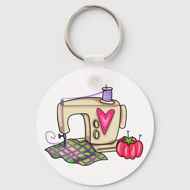 Sewing Machine Key Ring (Front)