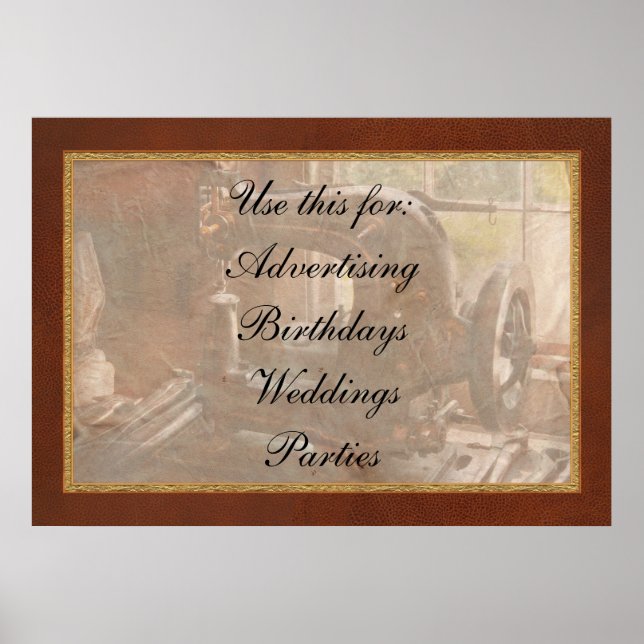 Sewing Machine - Leather - Saddle Sewer Poster (Front)