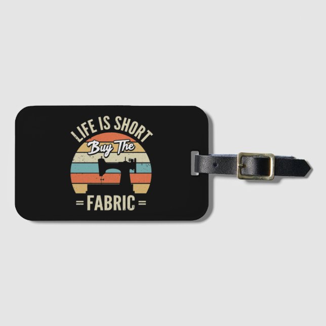 Sewing Machine Luggage Tag (Front Horizontal)