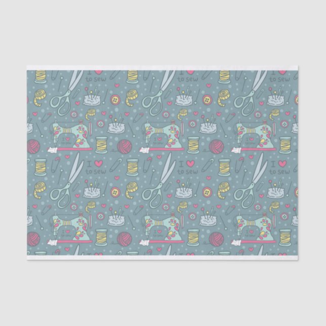 Sewing Machine Notions Crafts Tissue Paper (Front)