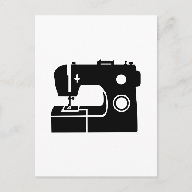 Sewing machine postcard (Front)