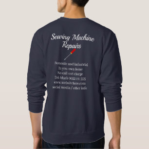 Sewing Machine Repairs Business Sweatshirt