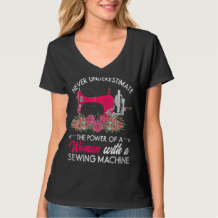 Sewing Machine Seamstress Sewer Women Girls Quilte T-Shirt