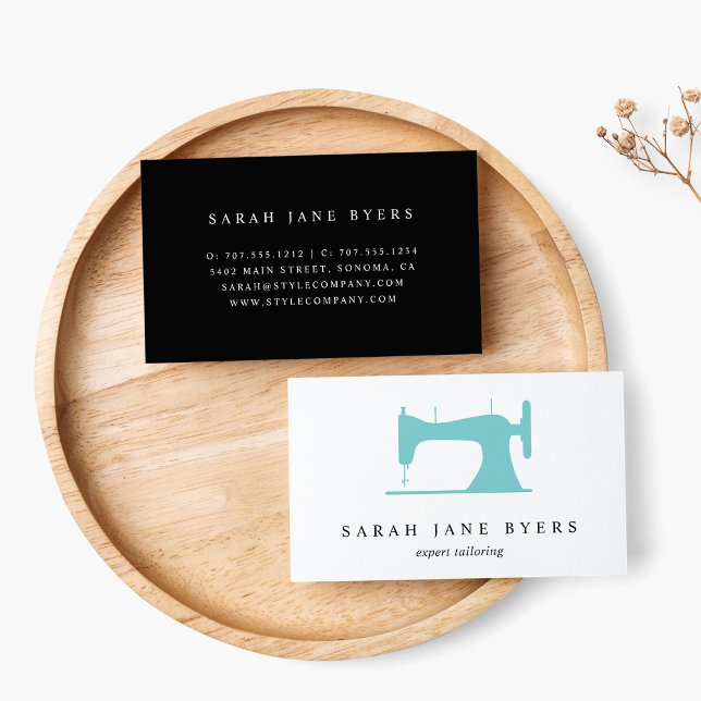 Sewing Machine | Seamstress Tailor Alterations Business Card (Creator Uploaded)