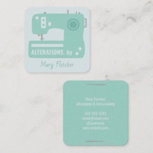 Sewing Machine Seamstress Tailor Business Card