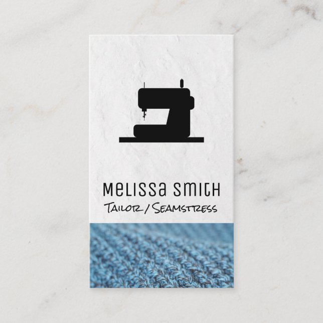 Sewing Machine | Seamstress | Tailor Business Card (Front)