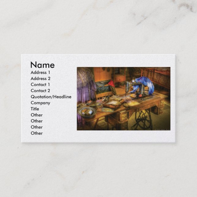 Sewing Machine  - Sewing Machine IV Business Card (Front)