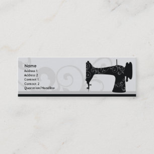 Sewing Machine - Skinny Mini Business Card