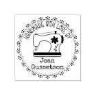 Sewing machine stitching handmade with love