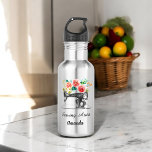 Sewing Machine Tailor Dressmaker 532 Ml Water Bottle<br><div class="desc">Sewing Machine Water Bottles with watercolor red flowers. This product is a part of a collection,  please check out our store collection below for matching items.</div>