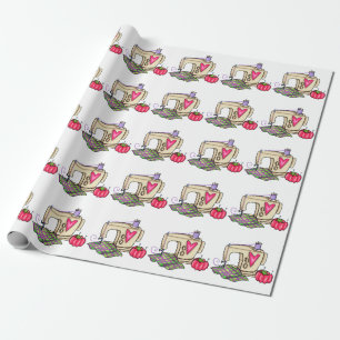 Sewing Machine Wrapping Paper