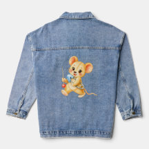 Sewing mouse with needle and thread
