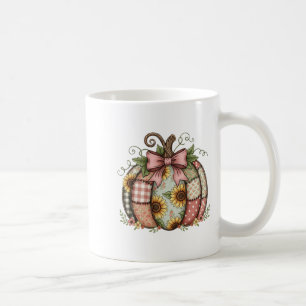 Sewing Mum Quilting Patchwork Pumpkin Quilt Floral Coffee Mug