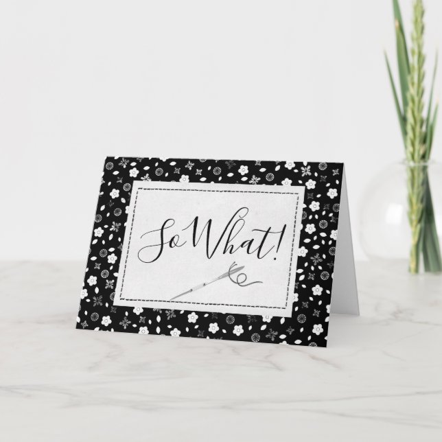 Sewing Needle 70th Birthday Card (Front)