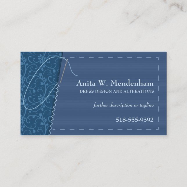 Sewing Needle Business Card (Front)