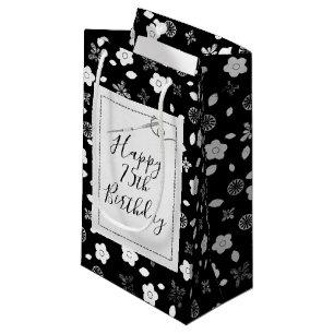 Sewing Needle for 75th Birthday Small Gift Bag