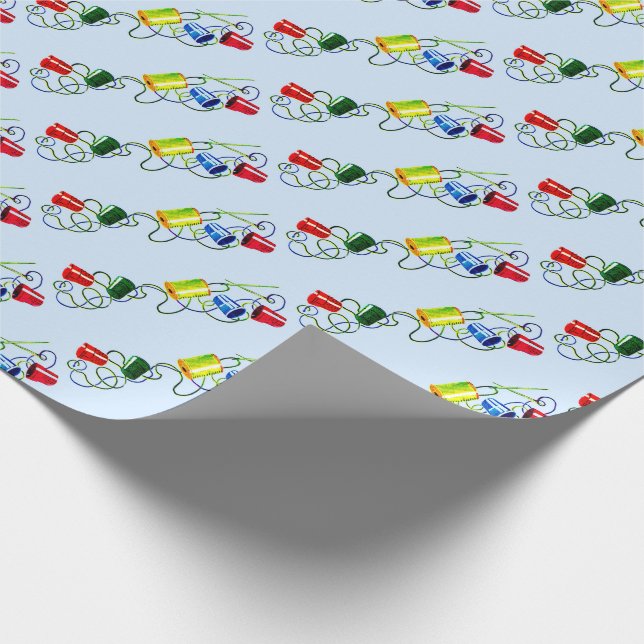 sewing notions print wrapping paper (Corner)