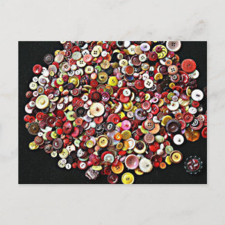 Sewing Notions Vintage Buttons Postcard