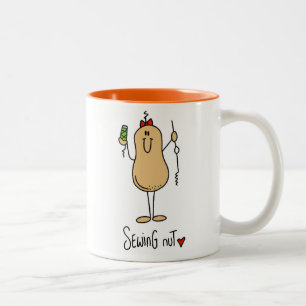 Sewing Nut T-shirts and Gifts Two-Tone Coffee Mug