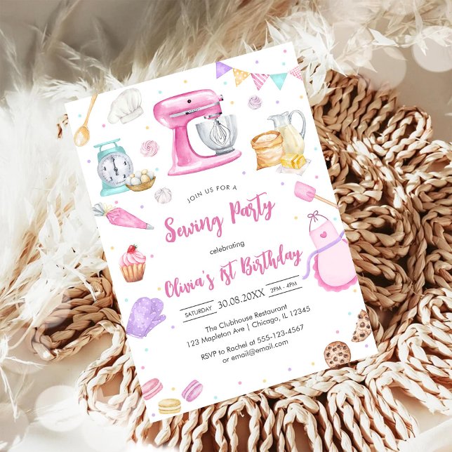 Sewing Party Birthday Invitation (Creator Uploaded)