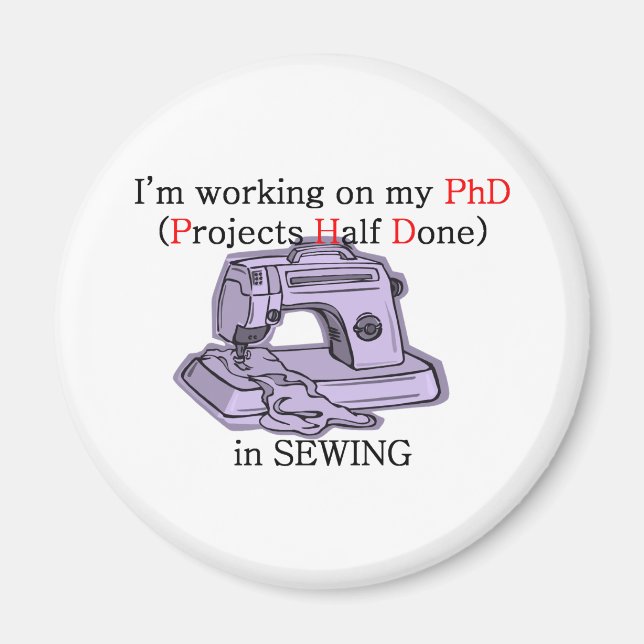 Sewing PhD Magnet (Front)