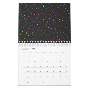 Sewing Pins Black Dressmaker Seamstress Tailor Calendar