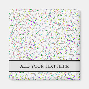 Sewing Pins White Dressmaker Seamstress Tailor Magnet