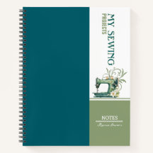 Sewing Project Notes Teal