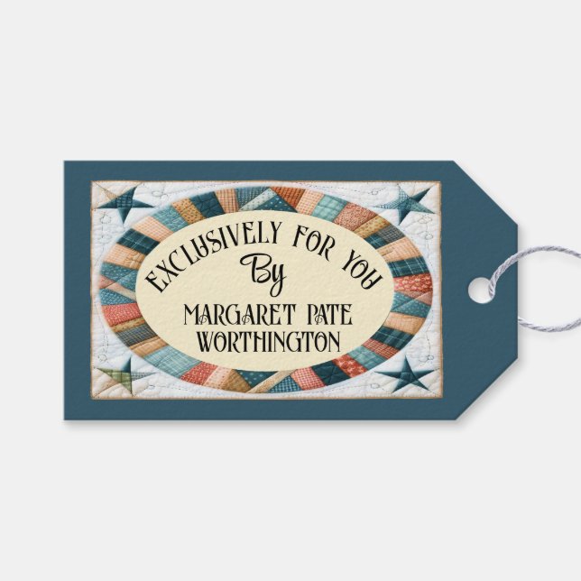 Sewing / Quilting Business Card Gift Tags (Front (Horizontal))